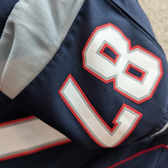 NFL Kids Navy and White Patriots Jersey - Picture 3 of 6